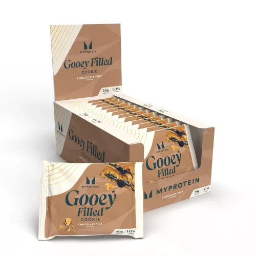 Myprotein Gooey Protein Filled Cookie - Csokoládé darabos - 12 x 75g