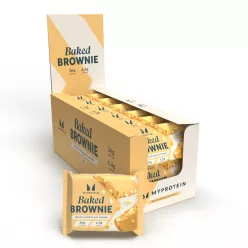   Myprotein Baked Brownie - Fehér csokoládédarabos - 12 x 75g