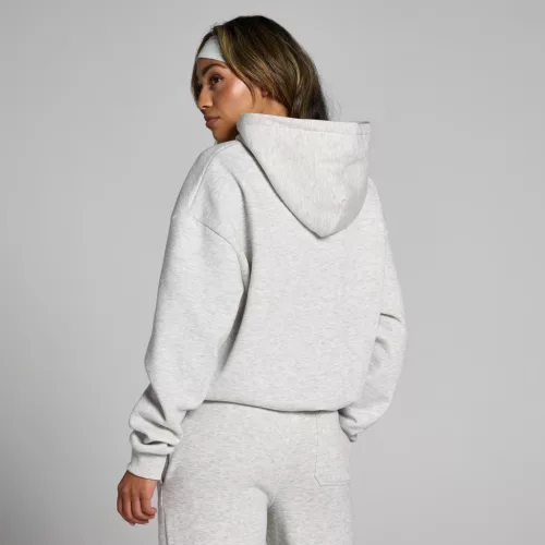 MP Női Basics Oversized Kapucnis Pulóver - Világosszürke - S