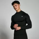 MP Férfi Training High Neck Hosszú Ujjú Aláöltözet - Fekete