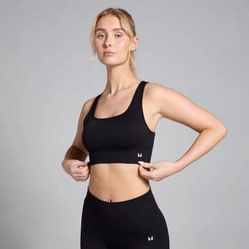 MP Női Shape Seamless Sportmelltartó - Fekete - S