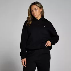 MP Női Basics Oversized Kapucnis Pulóver - Fekete