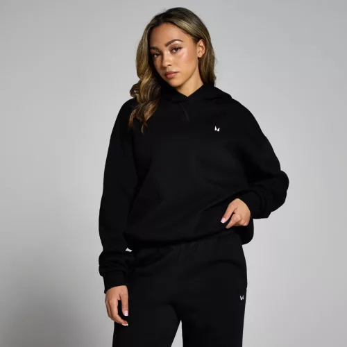 MP Női Basics Oversized Kapucnis Pulóver - Fekete - XL