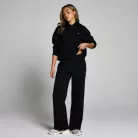 MP Női Basics Oversized Kapucnis Pulóver - Fekete - XL