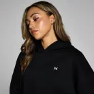 MP Női Basics Oversized Kapucnis Pulóver - Fekete - XL