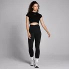 MP Női Basics Body Fit Crop Top - Fekete