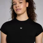 MP Női Basics Body Fit Crop Top - Fekete