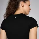 MP Női Basics Body Fit Crop Top - Fekete