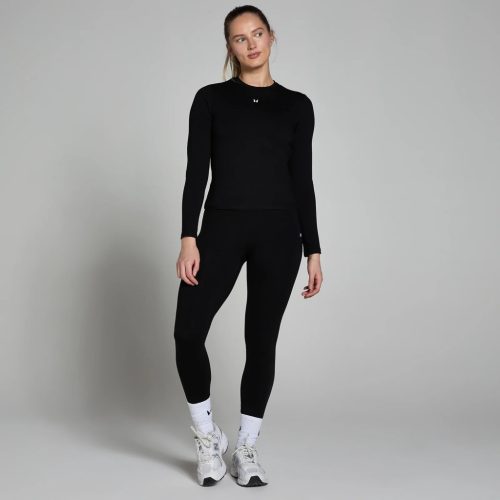 MP Női Basics Body Fit Hosszú Ujjú Felső - Fekete -XS