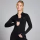 MP Női Shape Seamless Zip Through Dzseki - Fekete