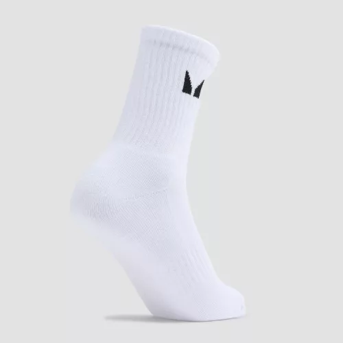 MP Unisex Crew Socks Zokni (3 Pár) - Fehér