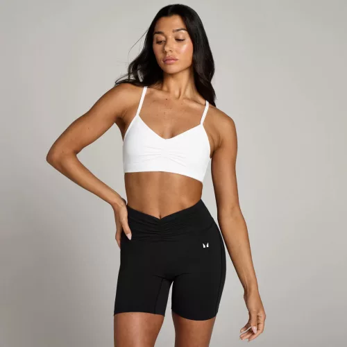 MP Női Tempo Ruched Front Sportmelltartó - Fehér