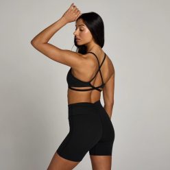 MP Női Tempo Strappy Back Sportmelltartó - Fekete