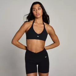MP Női Tempo Halterneck Open Back Sportmelltartó - Fekete