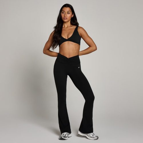 MP Női Tempo Ruched Front Flared Leggings - Fekete - XL