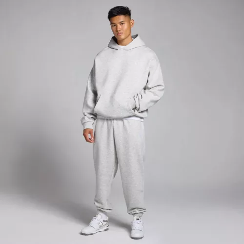 MP Férfi Rest Day Oversized Kapucnis Pulóver - Világosszürke