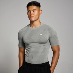MP Férfi Tempo Pillar Graphic Seamless Póló  - Szürke