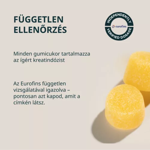 Bevizsgált Kreatin gumicukor gummies