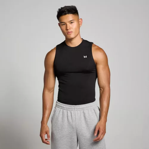 MP Férfi Tempo Pillar Graphic Seamless Tank Trikó  - Fekete - L