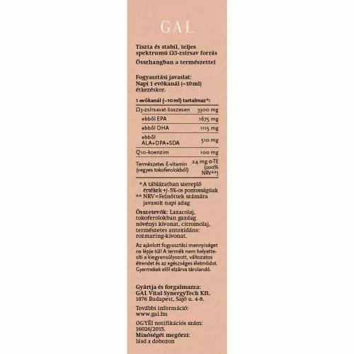 GAL Q10 Lazac halolaj