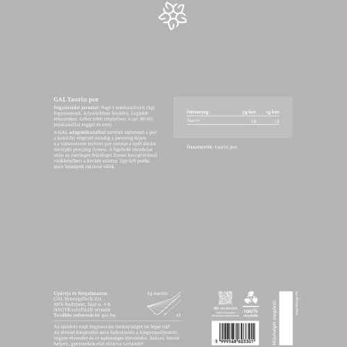 GAL 100% Taurin por utántöltő